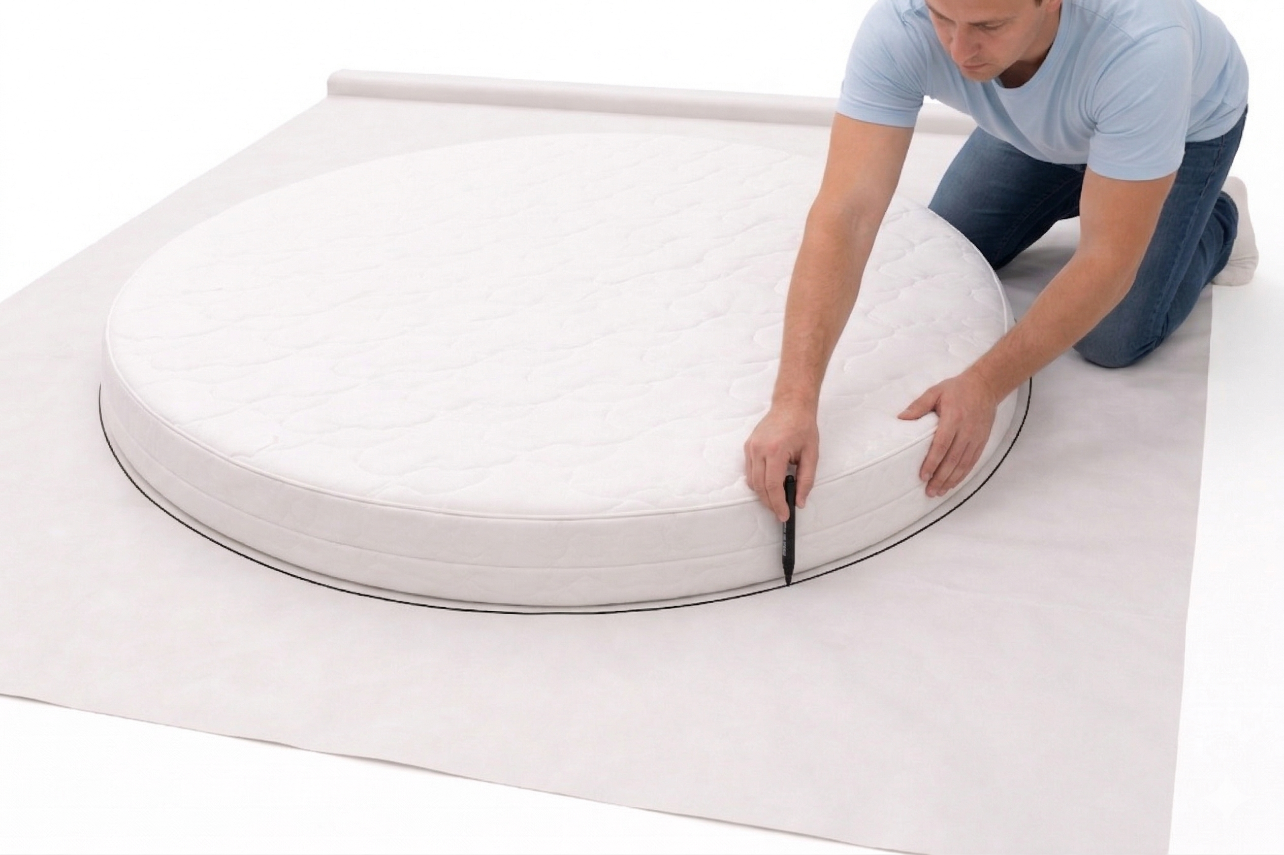 Hoe maak ik een mal van een matras met een afwijkende vorm voor mijn camper of caravan