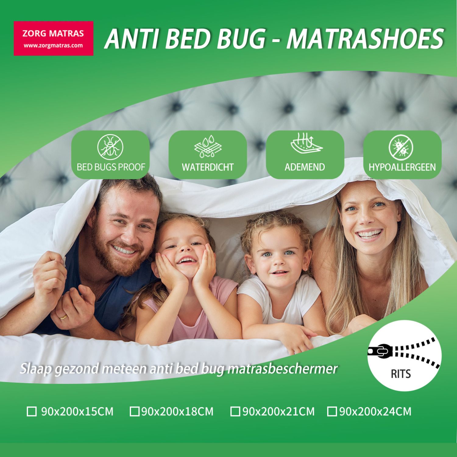 Anti huisstofmijt matrashoes - 7