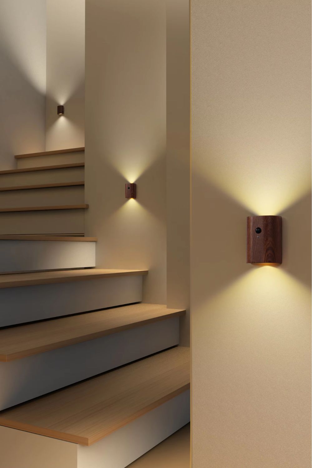 Wandlampjes draadloos pir en fotosensor