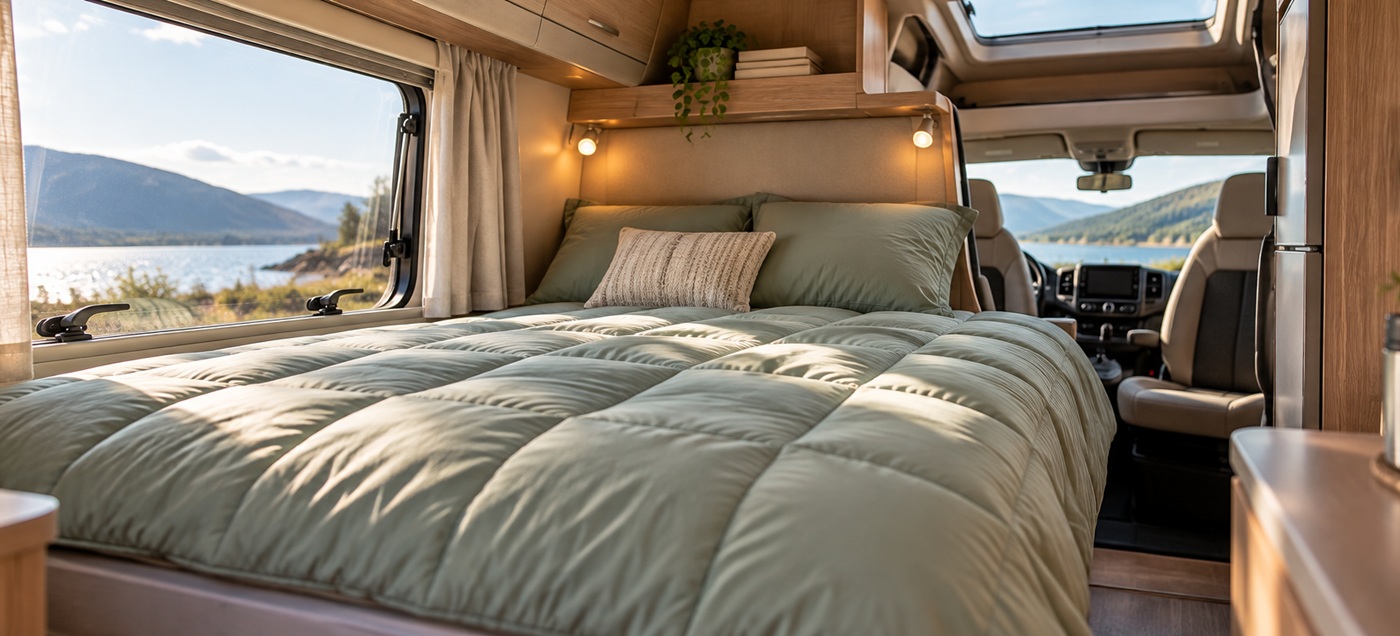 Welk dekbed is geschikt voor een camper?