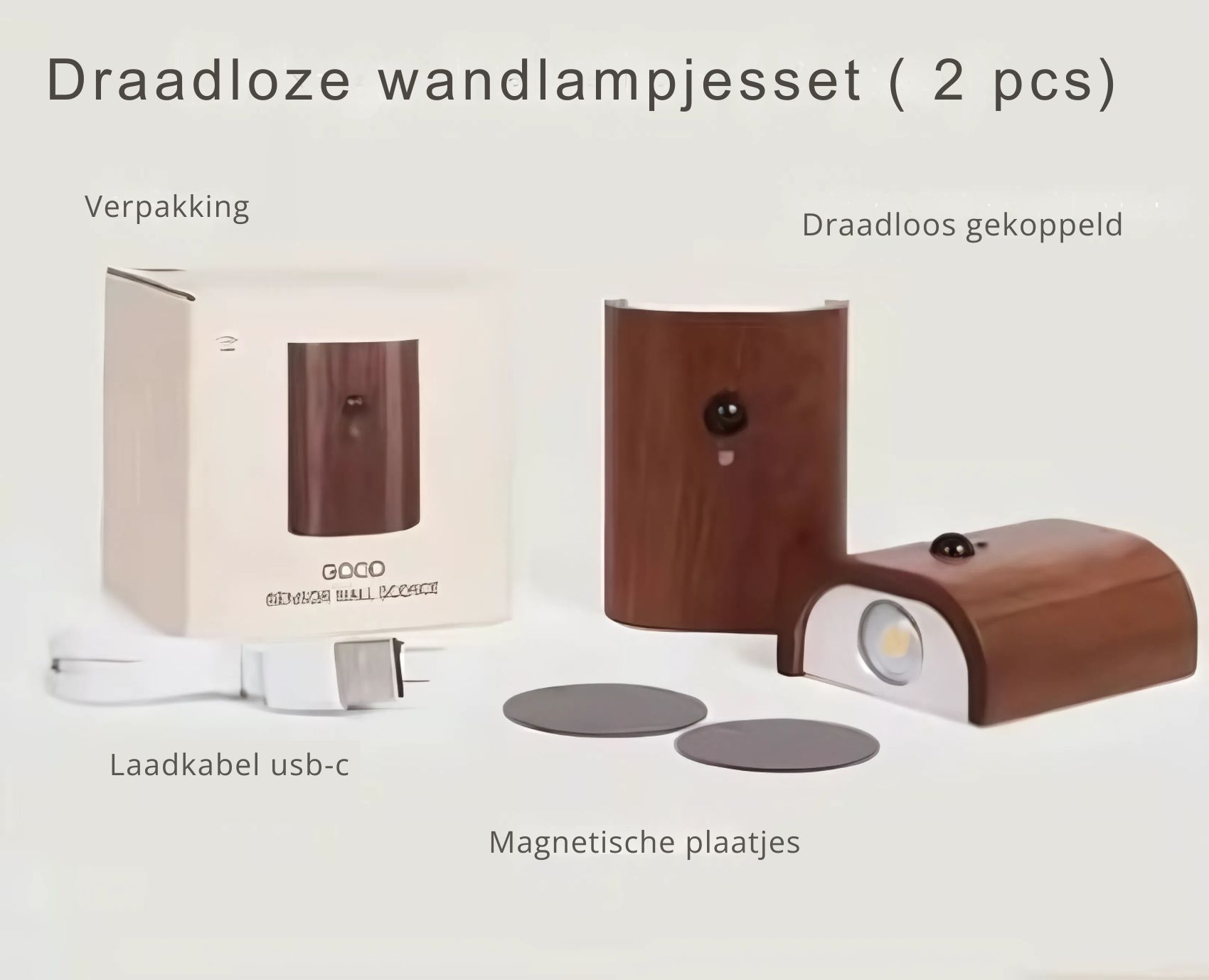 Wandlampjes draadloos informatie